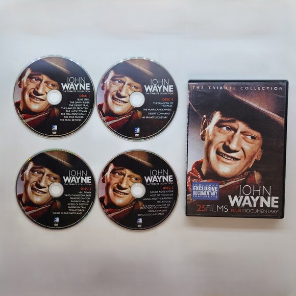 John Wayne the Tribute Collection DVD Movie Set 25 Films & Doc! - Picture 1 of 6